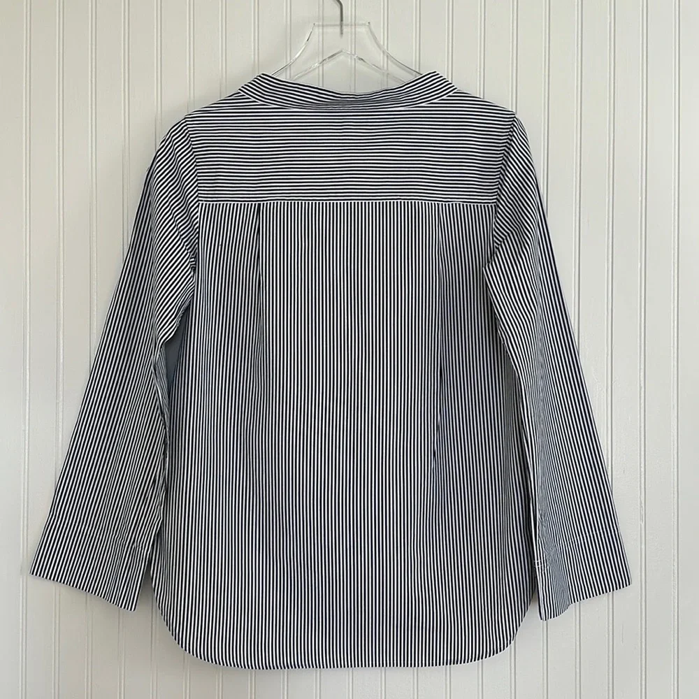 J. Crew Funnelneck Stripe Shirt